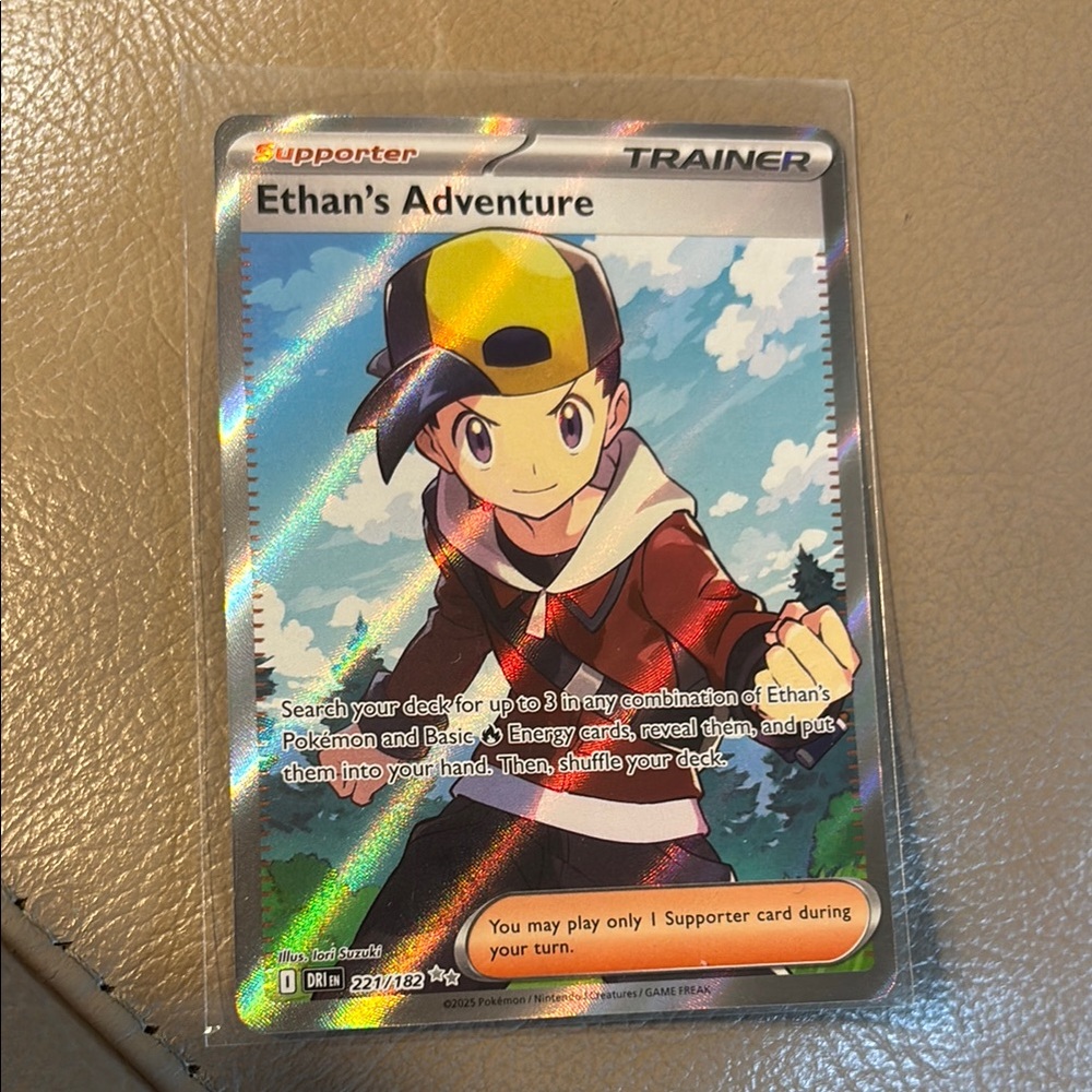 Ethan's Adventure 221/182 Ultra Rare Destined Rivals Near Mint/NM Pokemon 2025